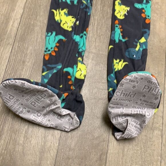 Boys NWOT Carter’s‎ Child Mine Fleece Dinosaur Pajamas - Picture 3 of 4